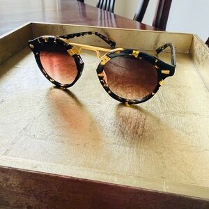 KREWE Tortoise and Gold Sunglasses